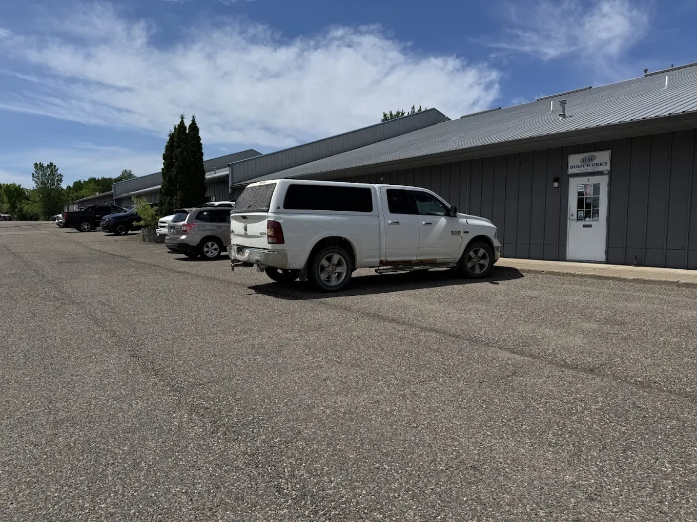 Bodywerks auto body shop exterior in Elko New Market, Minnesota